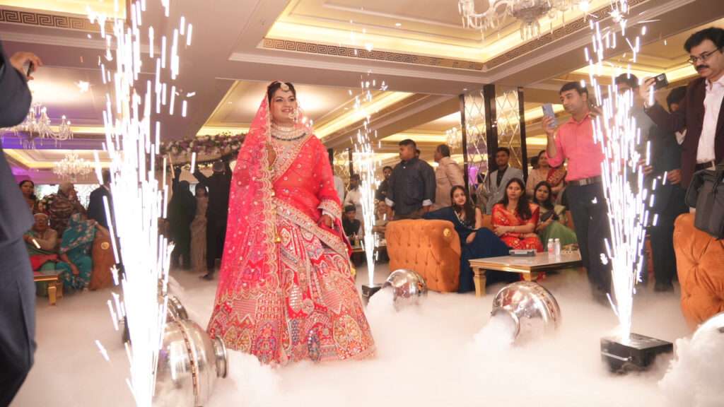 bride entry photography